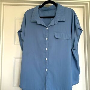 Comfy button down top
